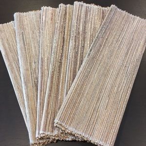 Set of 6 sparkly placemats
